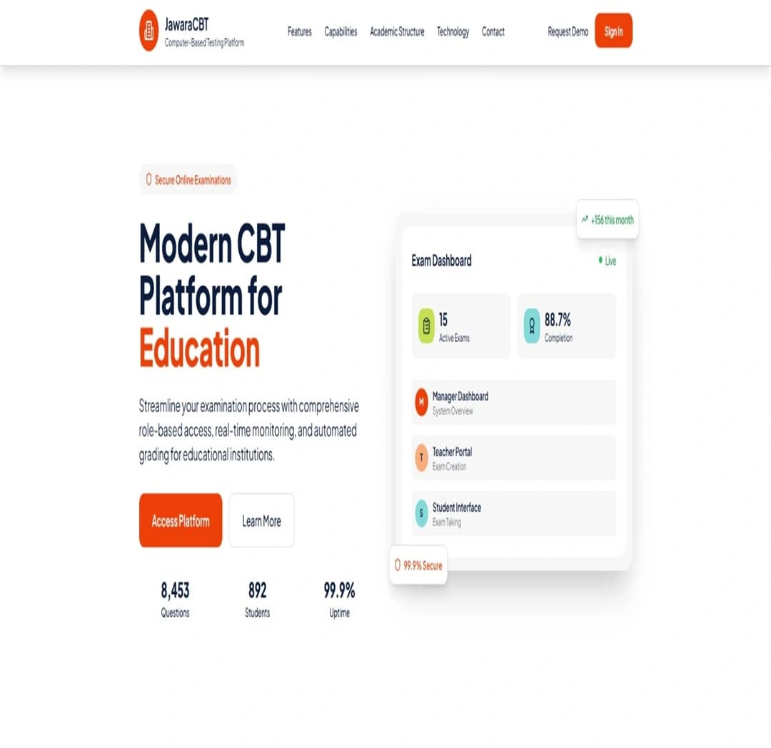 Online CBT Exam & School Management Web System