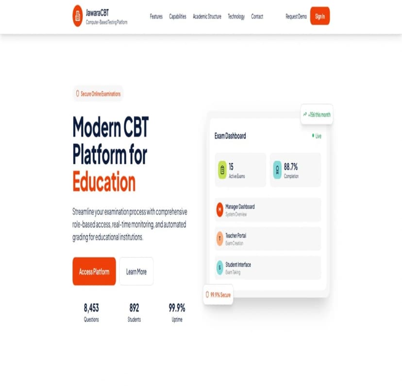 Online CBT Exam & School Management Web System